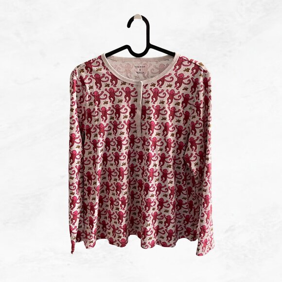 Roller Rabbit Monkey Pajama Top - Picture 3 of 7